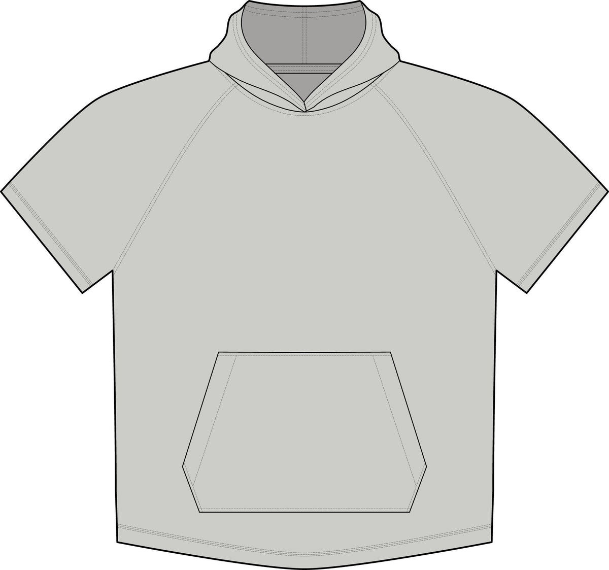 PosiCharge Tri-Blend Wicking Short Sleeve Hoodie