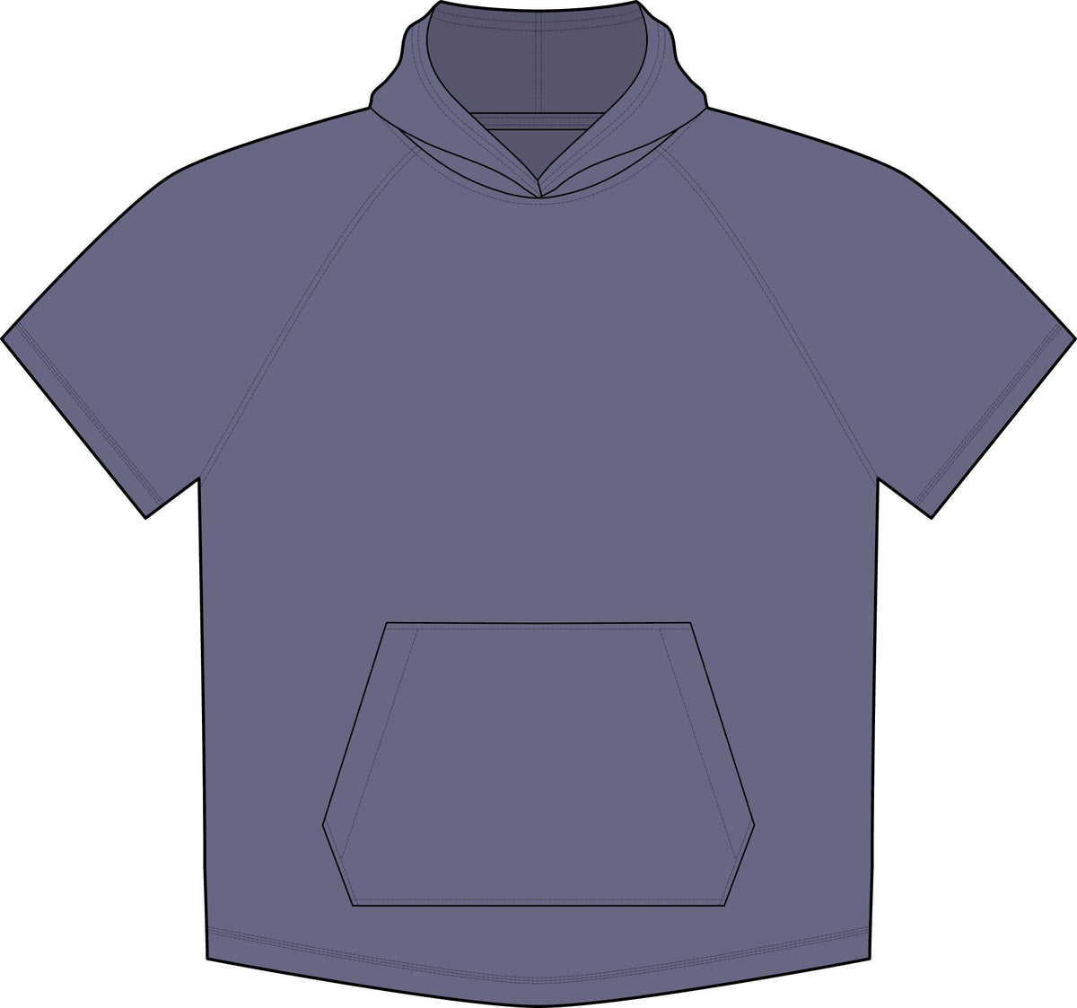 PosiCharge Tri-Blend Wicking Short Sleeve Hoodie